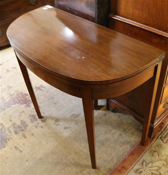 Mahogany card table